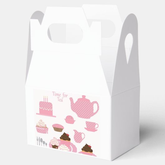 Tea Time Favor Box Bedankdoosjes (Geopend)