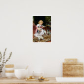 Tea Time for Fox Terrier Puppies Dog Print (Keuken)