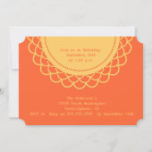 Tea Time Girl Birthday Party Photo Invitation Kaart (Achterkant)