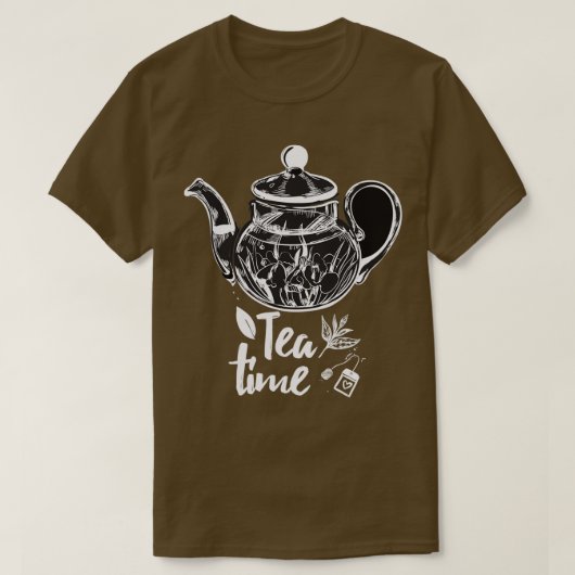 Tea Time heeft je beker van Tea gemaakt T-shirt (Design voorkant)