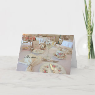 Tea Time Invitation Kaart