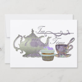 Tea Time Invitation Kaart