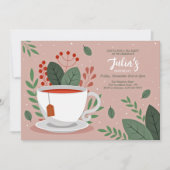 Tea Time Invitation Kaart (Voorkant)