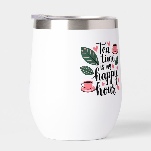 Tea time is mijn happy hour thermische Mok (Rechts)