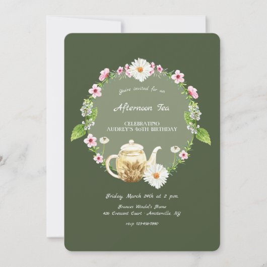 Tea Time Kaart (Voorkant)