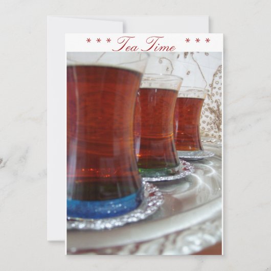 Tea Time Kaart (Voorkant)