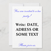 Tea Time Kaart (Achterkant)