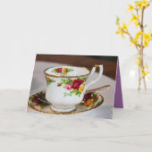 Tea Time Kaart (Gele Bloem)