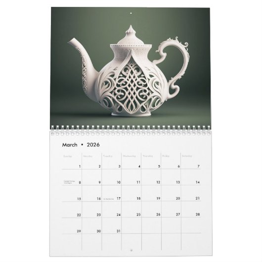 Tea Time Kalender (Mar 2026)