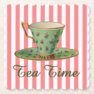 Tea Time Kartonnen Onderzetters