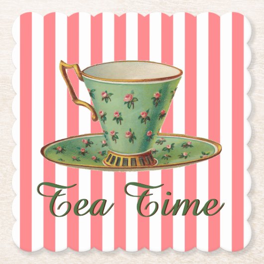 Tea Time Kartonnen Onderzetters (Voorkant)