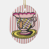 Tea Time Keramisch Ornament (Rechts)