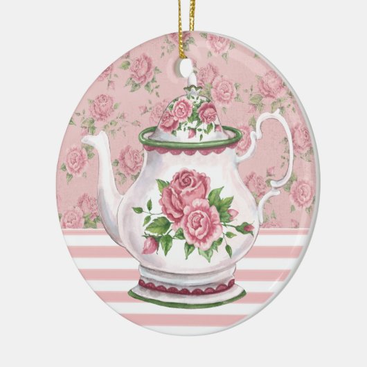 Tea Time Keramisch Ornament (Links)