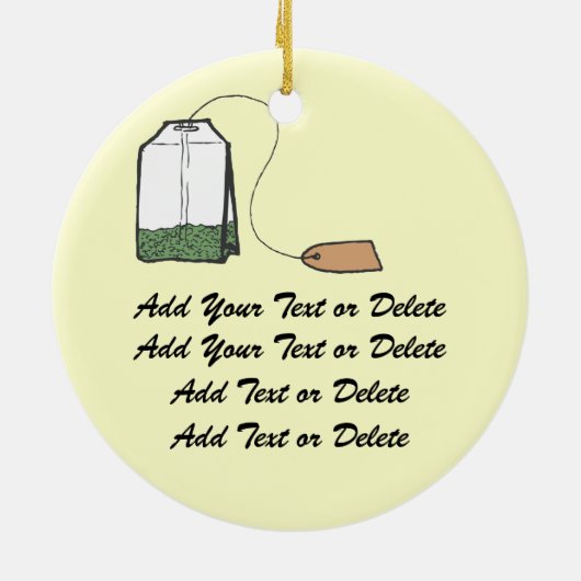 Tea Time Keramisch Ornament (Achterkant)