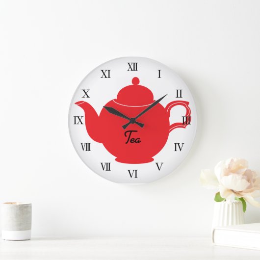 Tea Time Kitchen Clock Grote Klok (Huis)