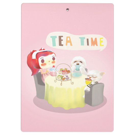 Tea Time Klembord (Achterkant)