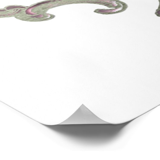 Tea time lila theepot, teacup en cupcake Poster (Hoek)