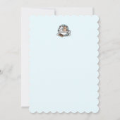 Tea Time Meow Time - Schattige kat en thee ontwerp Kaart (Achterkant)