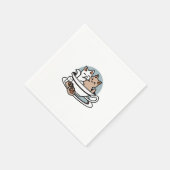 Tea Time Meow Time - Schattige kat en thee ontwerp Servet (Hoek)