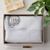 Tea Time Meow Time - Schattige kat en thee ontwerp Tissuepapier (Geschenk)