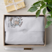 Tea Time Meow Time - Schattige kat en thee ontwerp Tissuepapier (Geschenk)