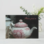 Tea Time met  Engels Teapot Inv Kaart (Staand voorkant)