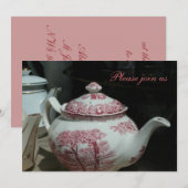 Tea Time met  Engels Teapot Inv Kaart (Voorkant / Achterkant)