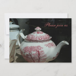 Tea Time met Engels Teapot Inv Kaart