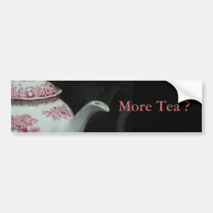 Tea Time met  Engelse theeblaadje S Bumpersticker