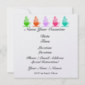 Tea Time onweerstaanbare feestuitnodigingen Kaart (Achterkant)