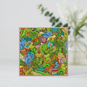 Tea Time onweerstaanbare feestuitnodigingen Kaart (Staand voorkant)