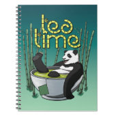 Tea Time Panda Notitieboek (Voorkant)