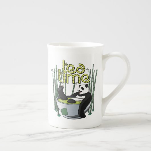 Tea Time Panda Porselein Kop (Rechts)