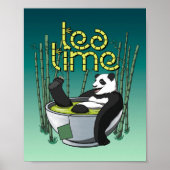 Tea Time Panda Poster (Voorkant)