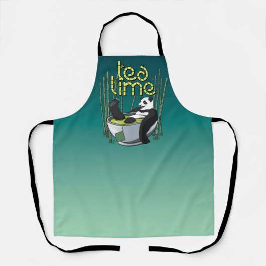Tea Time Panda Schort (Voorkant)