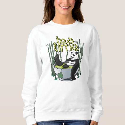 Tea Time Panda Trui (Voorkant)