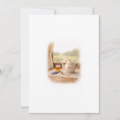 Tea Time Party Sweet Baby Shower Invitation Kaart (Achterkant)