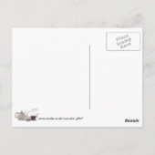 Tea Time Pink Cupcake Hearts Briefkaart (Achterkant)