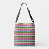 Tea Time Plaid TFT Crossbody Tas (Achterkant)