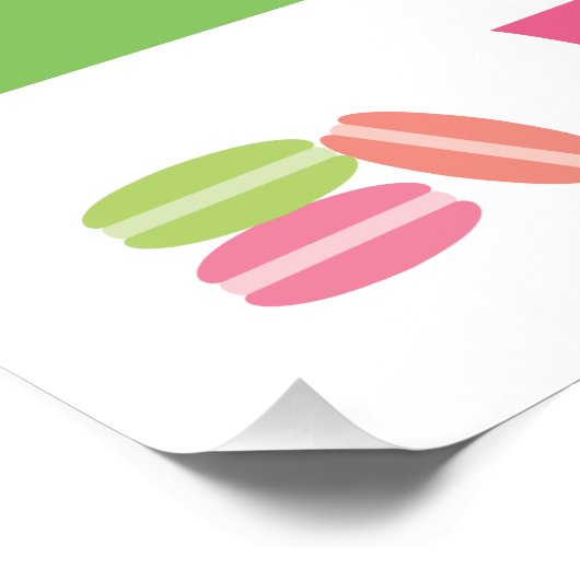 Tea Time Poster – Cute Pastel Teapots & Sweets (Hoek)