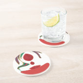 Tea Time Red Tea.png Zandsteen Onderzetter (Zijkant)