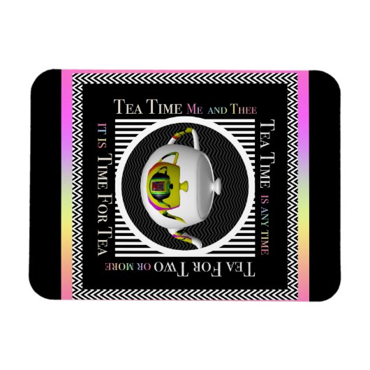 Tea Time  Refrigerator  Magneet (Horizontaal)