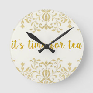 Tea Time Ronde Klok