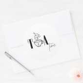 Tea time ronde sticker (Envelop)