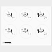 Tea time ronde sticker (Vel)