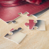 Tea Time Roze Roos en theekop Legpuzzel (Zijkant)