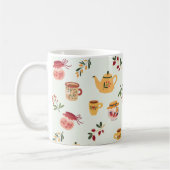 Tea Time Seamless Patroon Koffiemok (Links)