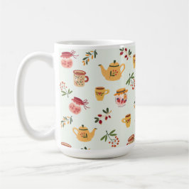 Tea Time Seamless Patroon Koffiemok