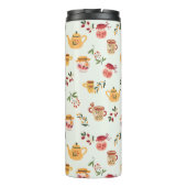 Tea Time Seamless Patroon Thermosbeker (Achterkant)