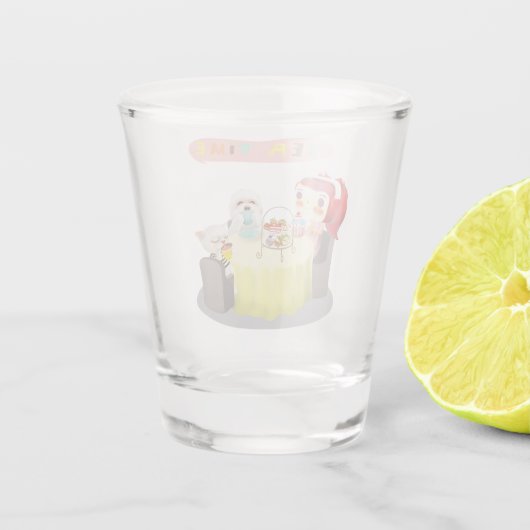 Tea Time Shot Glas (Achterkant)